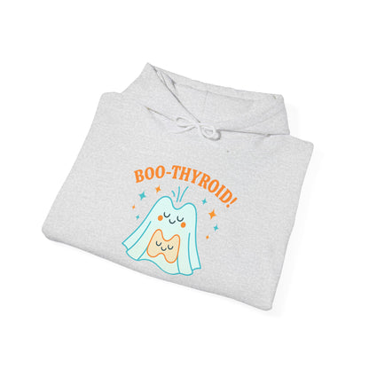 Boo-Thyroid! Unisex Heavy Blend Hoodie - Cute & Comfy Sweatshirt for Halloween, Gift, Cozy Wear, Funny Sweatshirt
