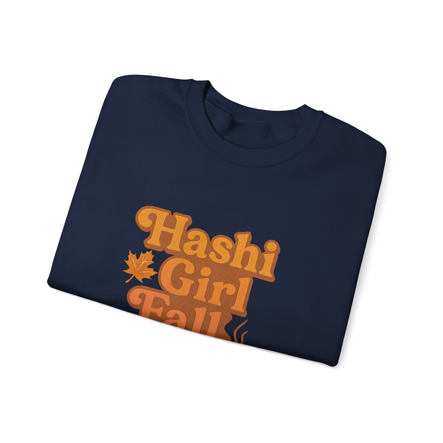Hashi-girl Fall Crewneck Sweatshirt - Chronic Illness fun; Laugh or cry-I choose laugh! 50/50 cotton-polyester fabric, combining softness with lasting durability. Unisex Heavy Blend™ Crewneck Sweatshirt