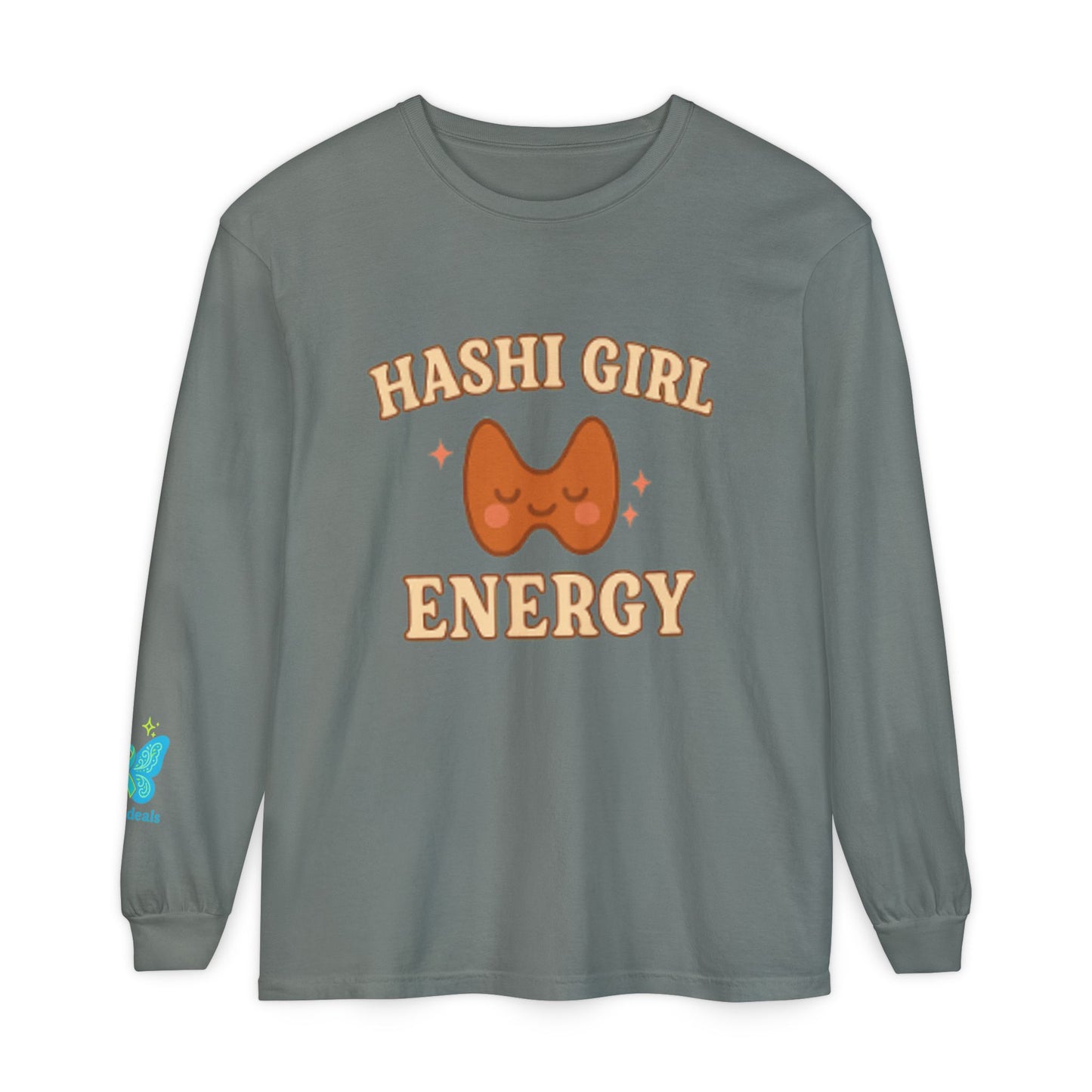 Hashi Girl Energy - Design Humorous - Laugh or Cry: I choose laugh! Funny Autoimmune Warrior, Fun apparel, unique gifts, Cozy casual wear, Present, casual, soft, everyday, empower, survivor, cotton
