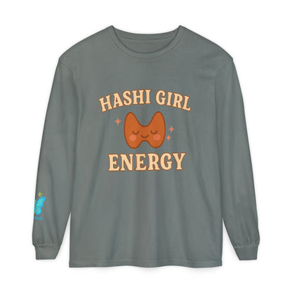 Hashi Girl Energy - Design Humorous - Laugh or Cry: I choose laugh! Funny Autoimmune Warrior, Fun apparel, unique gifts, Cozy casual wear, Present, casual, soft, everyday, empower, survivor, cotton