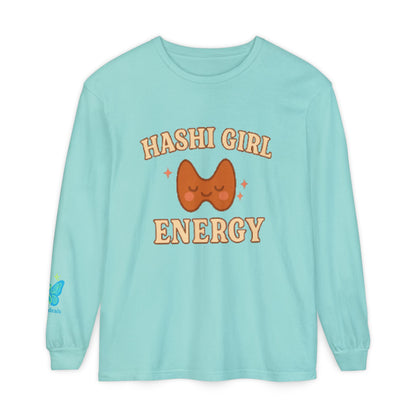 Hashi Girl Energy - Design Humorous - Laugh or Cry: I choose laugh! Funny Autoimmune Warrior, Fun apparel, unique gifts, Cozy casual wear, Present, casual, soft, everyday, empower, survivor, cotton
