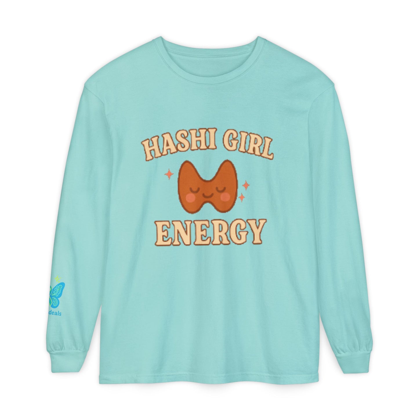 Hashi Girl Energy - Design Humorous - Laugh or Cry: I choose laugh! Funny Autoimmune Warrior, Fun apparel, unique gifts, Cozy casual wear, Present, casual, soft, everyday, empower, survivor, cotton