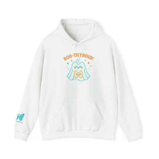 Boo-Thyroid! Unisex Heavy Blend Hoodie - Cute & Comfy Sweatshirt for Halloween, Gift, Cozy Wear, Funny Sweatshirt