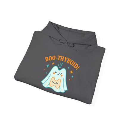 Boo-Thyroid! Unisex Heavy Blend Hoodie - Cute & Comfy Sweatshirt for Halloween, Gift, Cozy Wear, Funny Sweatshirt