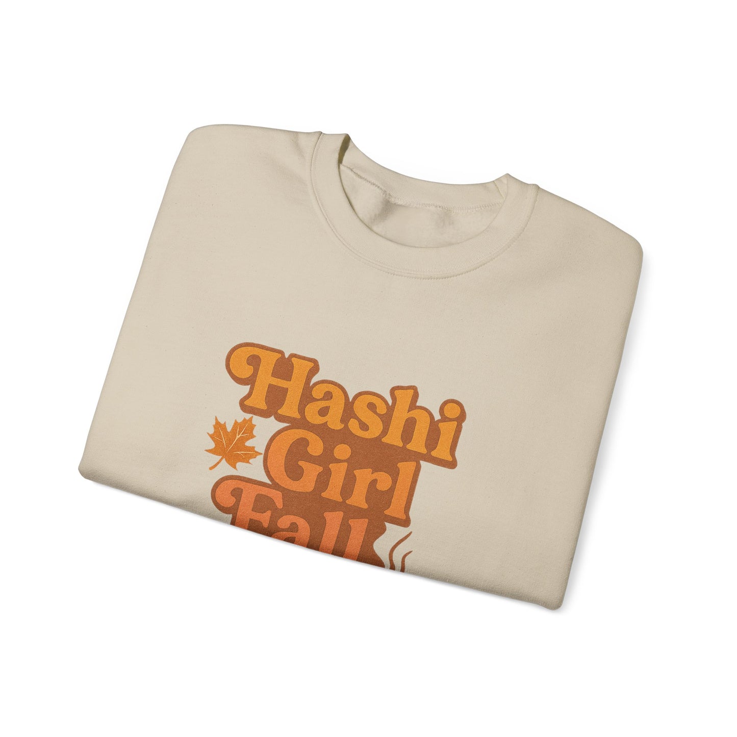 Hashi-girl Fall Crewneck Sweatshirt - Chronic Illness fun; Laugh or cry-I choose laugh! 50/50 cotton-polyester fabric, combining softness with lasting durability. Unisex Heavy Blend™ Crewneck Sweatshirt