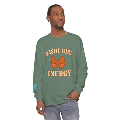 Hashi Girl Energy - Design Humorous - Laugh or Cry: I choose laugh! Funny Autoimmune Warrior, Fun apparel, unique gifts, Cozy casual wear, Present, casual, soft, everyday, empower, survivor, cotton