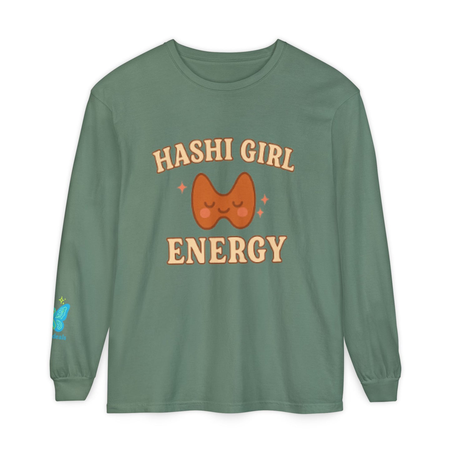 Hashi Girl Energy - Design Humorous - Laugh or Cry: I choose laugh! Funny Autoimmune Warrior, Fun apparel, unique gifts, Cozy casual wear, Present, casual, soft, everyday, empower, survivor, cotton