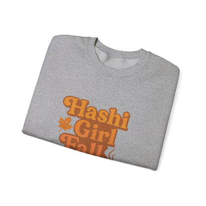 Hashi-girl Fall Crewneck Sweatshirt - Chronic Illness fun; Laugh or cry-I choose laugh! 50/50 cotton-polyester fabric, combining softness with lasting durability. Unisex Heavy Blend™ Crewneck Sweatshirt