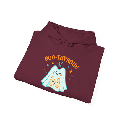 Boo-Thyroid! Unisex Heavy Blend Hoodie - Cute & Comfy Sweatshirt for Halloween, Gift, Cozy Wear, Funny Sweatshirt