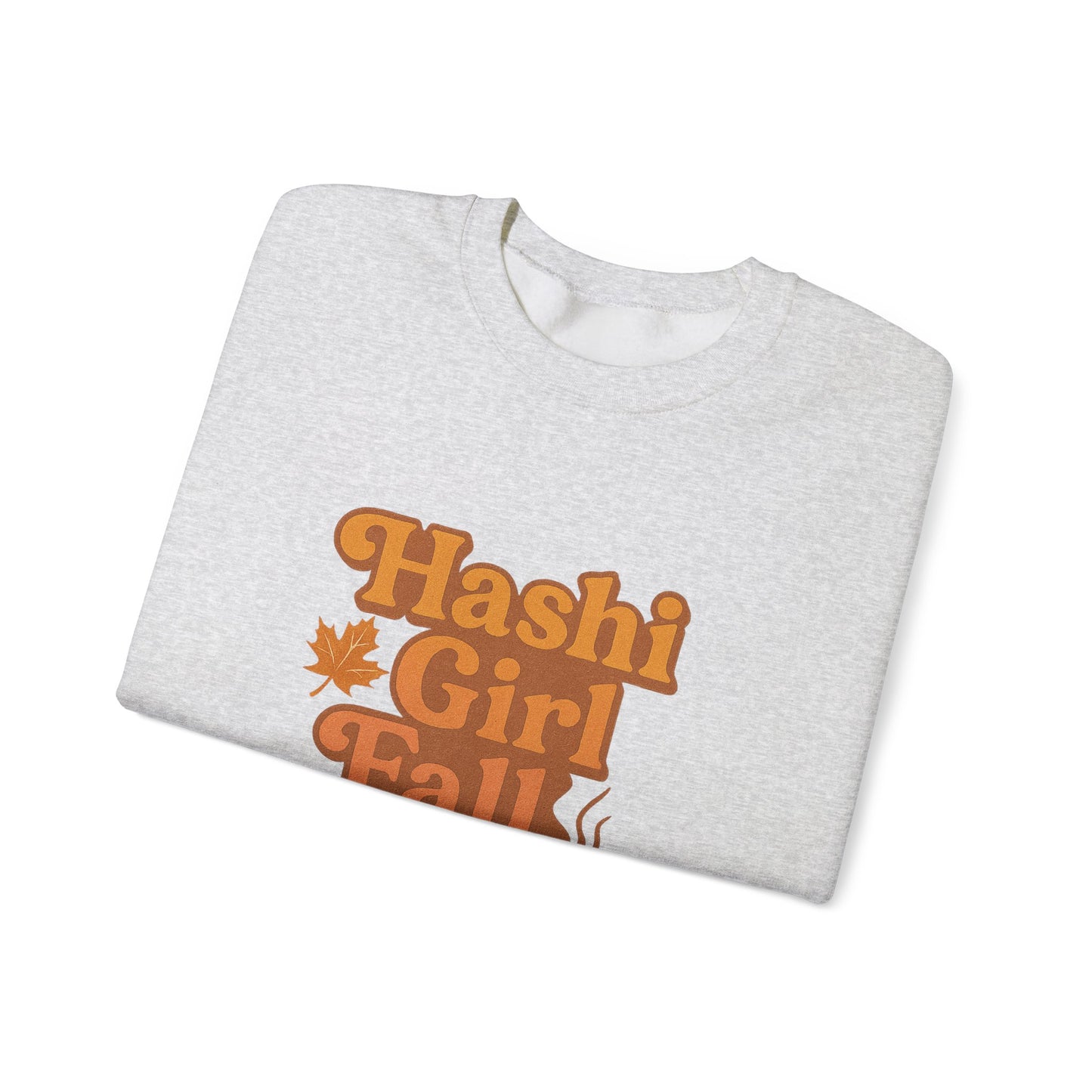 Hashi-girl Fall Crewneck Sweatshirt - Chronic Illness fun; Laugh or cry-I choose laugh! 50/50 cotton-polyester fabric, combining softness with lasting durability. Unisex Heavy Blend™ Crewneck Sweatshirt