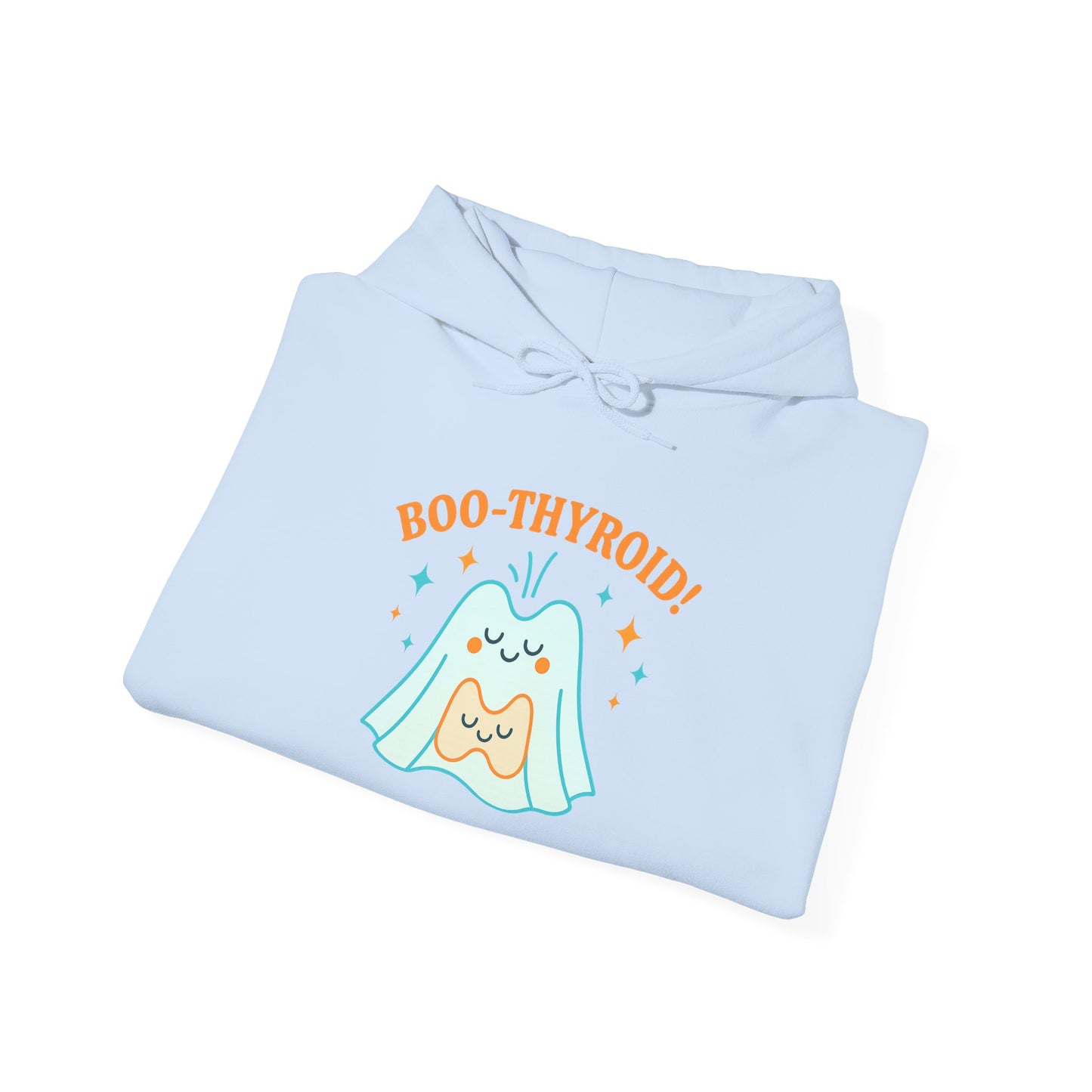 Boo-Thyroid! Unisex Heavy Blend Hoodie - Cute & Comfy Sweatshirt for Halloween, Gift, Cozy Wear, Funny Sweatshirt