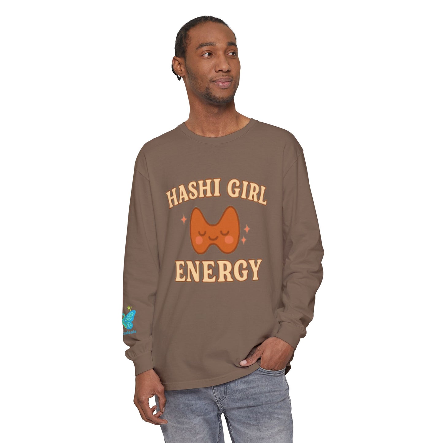 Hashi Girl Energy - Design Humorous - Laugh or Cry: I choose laugh! Funny Autoimmune Warrior, Fun apparel, unique gifts, Cozy casual wear, Present, casual, soft, everyday, empower, survivor, cotton