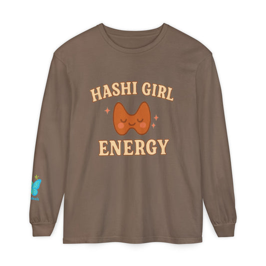 Hashi Girl Energy - Design Humorous - Laugh or Cry: I choose laugh! Funny Autoimmune Warrior, Fun apparel, unique gifts, Cozy casual wear, Present, casual, soft, everyday, empower, survivor, cotton