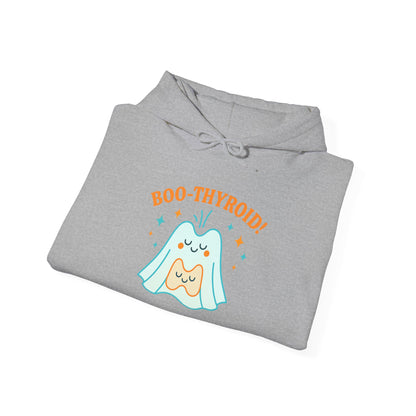 Boo-Thyroid! Unisex Heavy Blend Hoodie - Cute & Comfy Sweatshirt for Halloween, Gift, Cozy Wear, Funny Sweatshirt