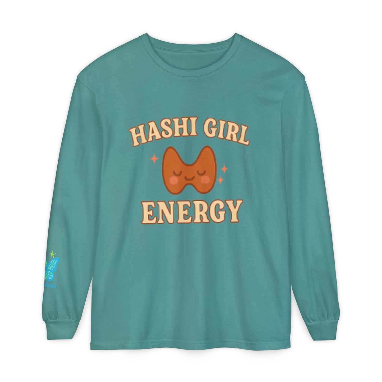 Hashi Girl Energy - Design Humorous - Laugh or Cry: I choose laugh! Funny Autoimmune Warrior, Fun apparel, unique gifts, Cozy casual wear, Present, casual, soft, everyday, empower, survivor, cotton