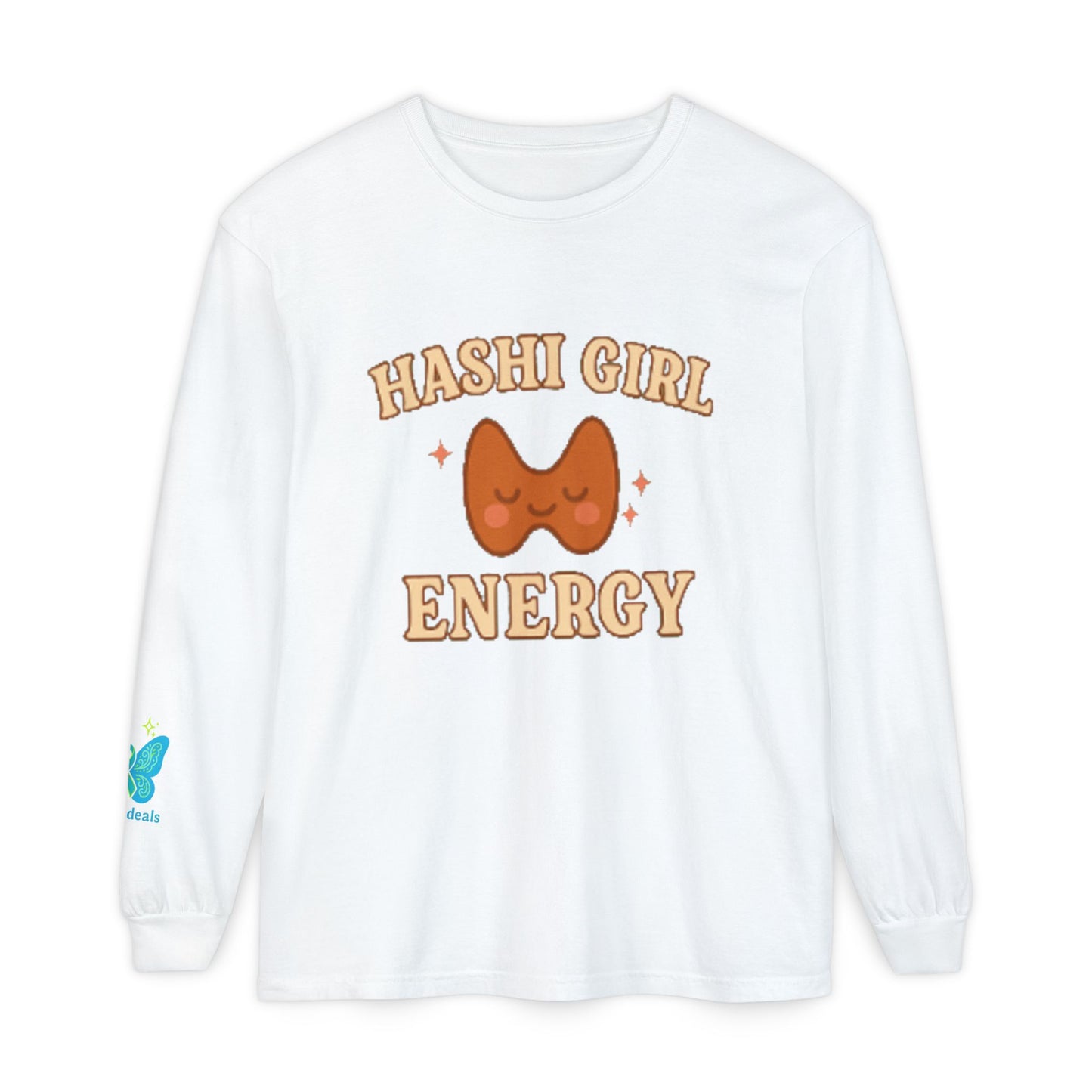 Hashi Girl Energy - Design Humorous - Laugh or Cry: I choose laugh! Funny Autoimmune Warrior, Fun apparel, unique gifts, Cozy casual wear, Present, casual, soft, everyday, empower, survivor, cotton